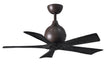 Matthews Fan Company - IR5-TB-BK-42 - 42"Ceiling Fan - Irene - Textured Bronze