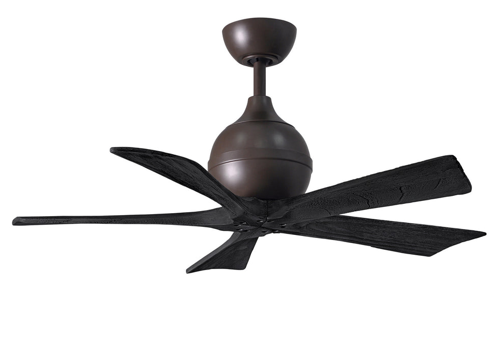 Matthews Fan Company - IR5-TB-BK-42 - 42"Ceiling Fan - Irene - Textured Bronze