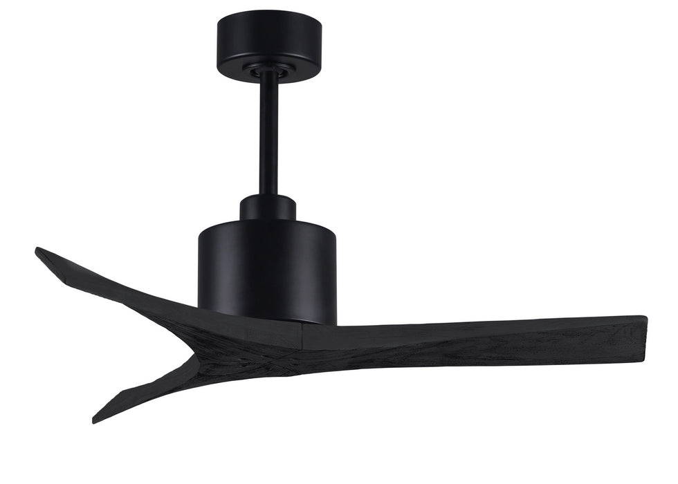 Matthews Fan Company - MW-BK-BK-42 - 42"Ceiling Fan - Mollywood - Matte Black