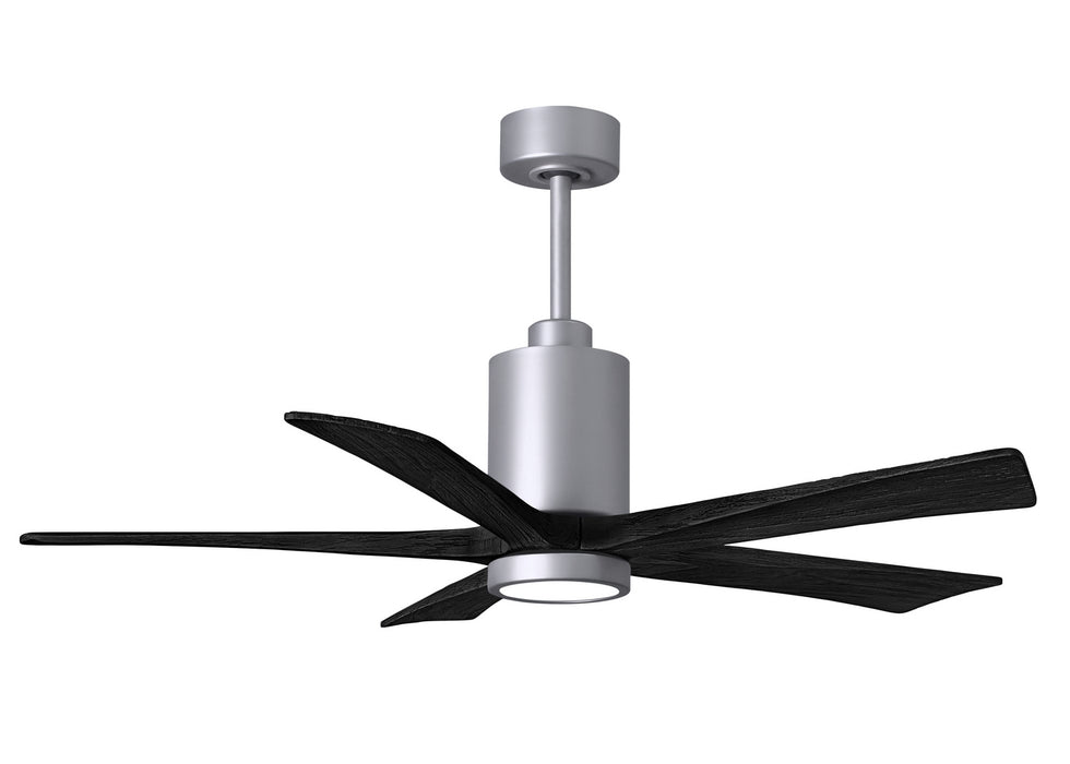 Matthews Fan Company - PA5-BN-BK-52 - 52"Ceiling Fan - Patricia - Brushed Nickel