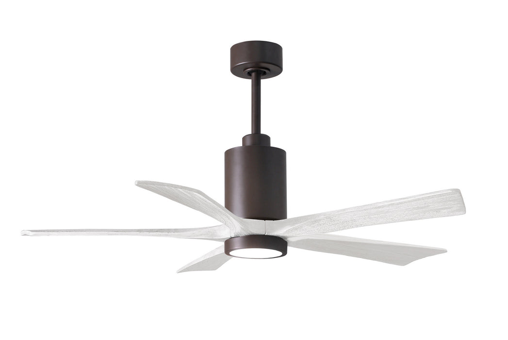 Matthews Fan Company - PA5-TB-MWH-52 - 52"Ceiling Fan - Patricia - Textured Bronze