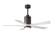 Matthews Fan Company - PA5-TB-MWH-52 - 52"Ceiling Fan - Patricia - Textured Bronze