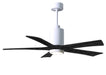 Matthews Fan Company - PA5-WH-BK-52 - 52"Ceiling Fan - Patricia - White