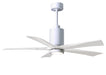 Matthews Fan Company - PA5-WH-MWH-52 - 52"Ceiling Fan - Patricia - White