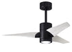 Matthews Fan Company - SJ-BK-MWH-42 - 42"Ceiling Fan - Super Janet - Matte Black