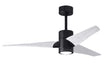 Matthews Fan Company - SJ-BK-MWH-52 - 52"Ceiling Fan - Super Janet - Matte Black