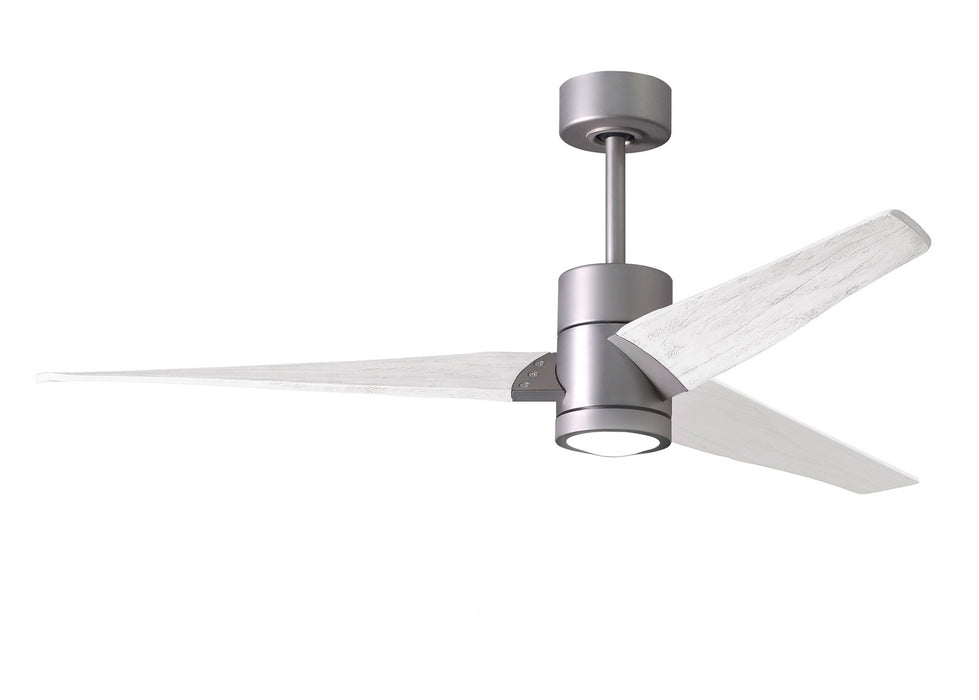 Matthews Fan Company - SJ-BN-MWH-60 - 60"Ceiling Fan - Super Janet - Brushed Nickel