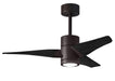 Matthews Fan Company - SJ-TB-BK-42 - 42"Ceiling Fan - Super Janet - Textured Bronze