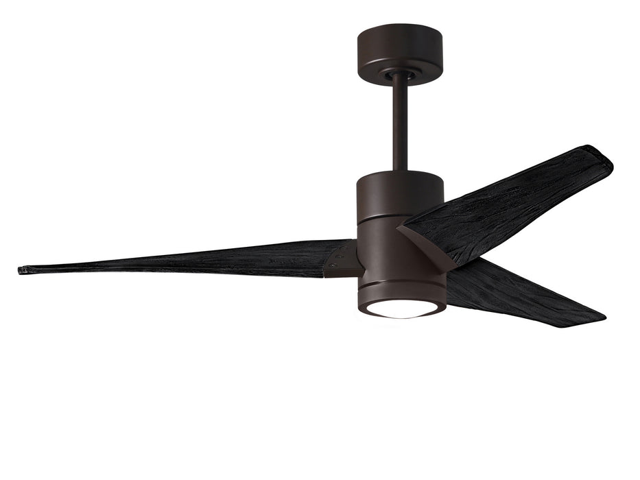 Matthews Fan Company - SJ-TB-BK-52 - 52"Ceiling Fan - Super Janet - Textured Bronze