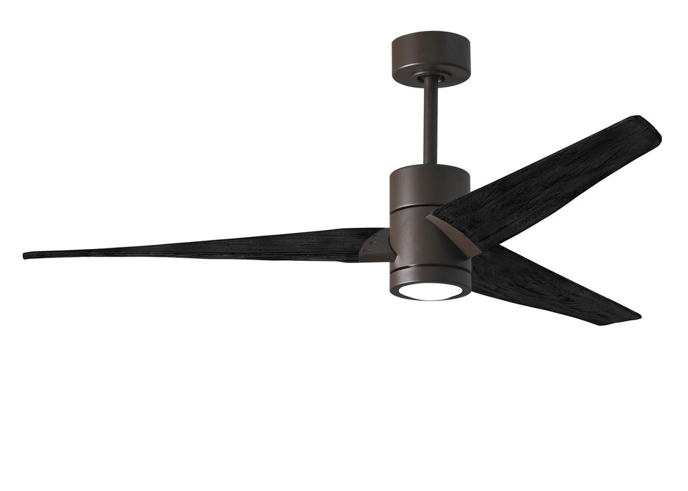 Matthews Fan Company - SJ-TB-BK-60 - 60"Ceiling Fan - Super Janet - Textured Bronze