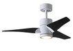 Matthews Fan Company - SJ-WH-BK-42 - 42"Ceiling Fan - Super Janet - White