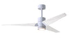 Matthews Fan Company - SJ-WH-MWH-52 - 52"Ceiling Fan - Super Janet - White