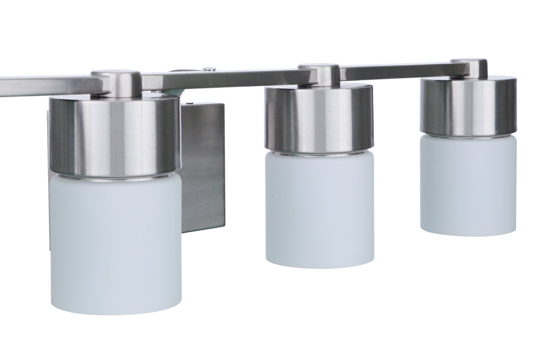 Craftmade - 12331BNK4 - Four Light Vanity - District - Brushed Polished Nickel