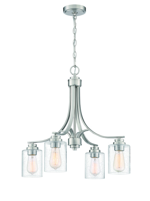 Craftmade - 50524-BNK - Four Light Chandelier - Bolden - Brushed Polished Nickel