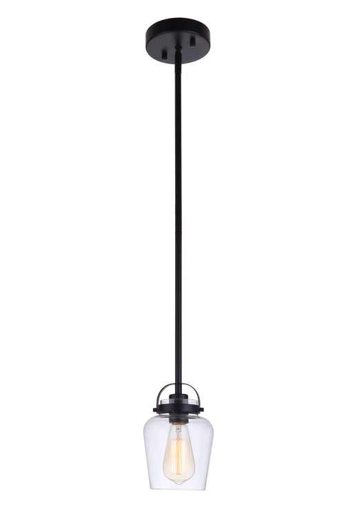 Craftmade - 53591-FB - One Light Mini Pendant - Trystan - Flat Black