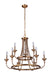 Craftmade - 53729-SB - Nine Light Chandelier - Marlowe - Satin Brass