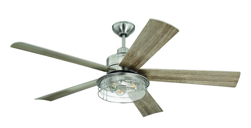 Craftmade - GAR56BNK5 - 56"Ceiling Fan - Garrick - Brushed Polished Nickel