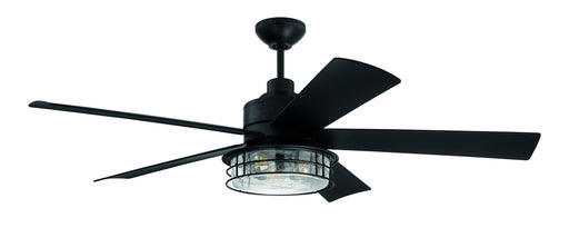 Craftmade - GAR56FB5 - 56"Ceiling Fan - Garrick Indoor/Outdoor - Flat Black