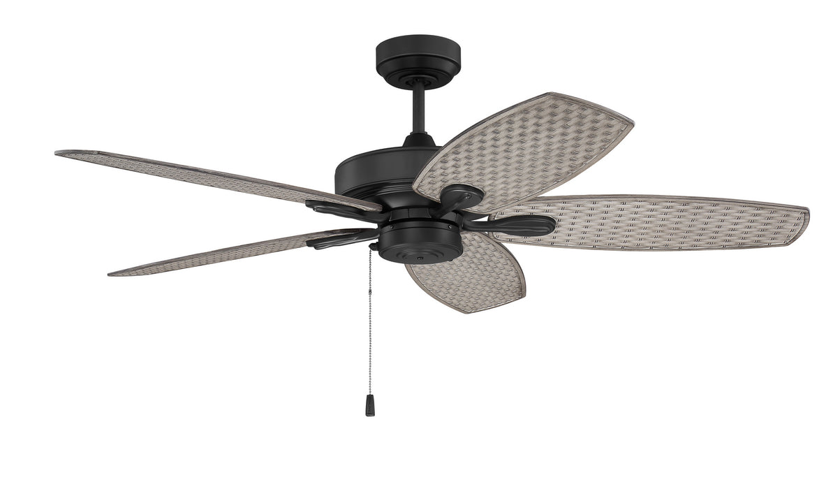 Craftmade - RET52FB5 - 52"Ceiling Fan - Retreat - Flat Black