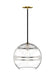 Visual Comfort Modern - 700FJSDNCR - One Light Pendant - Sedona - Aged Brass