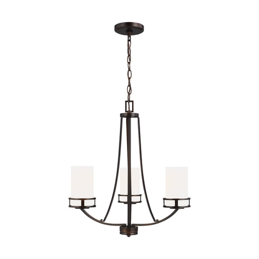 Generation Lighting. - 3121603-710 - Three Light Chandelier - Robie - Bronze