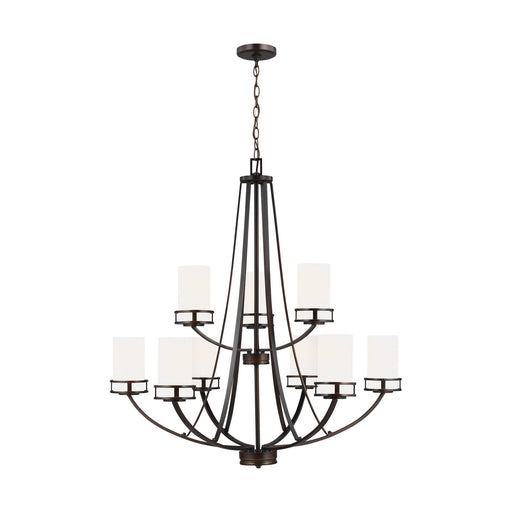 Generation Lighting. - 3121609-710 - Nine Light Chandelier - Robie - Bronze