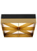 Visual Comfort Modern - 700FMLMOBG-LED930-277 - LED Flush Mount - Loom - Black/Gold