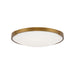 Visual Comfort Modern - 700FMLNC13A-LED930-277 - LED Flush Mount - Lance - Aged Brass