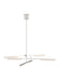 Visual Comfort Modern - 700KLE6N-LED930 - LED Chandelier - Klee - Polished Nickel