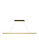Visual Comfort Modern - 700LSDES48NB-LED92730 - LED Linear Suspension - Dessau - Natural Brass