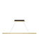 Visual Comfort Modern - 700LSDES48NB-LED92730 - LED Linear Suspension - Dessau - Natural Brass