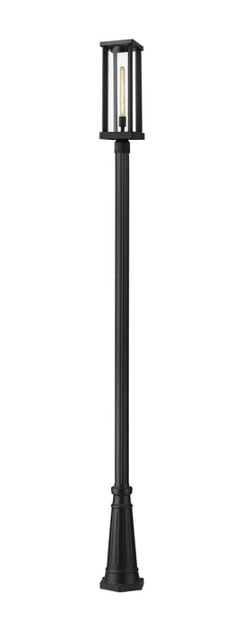 Z-Lite - 586PHBR-519P-BK - One Light Outdoor Post Mounted Fixture - Glenwood - Black