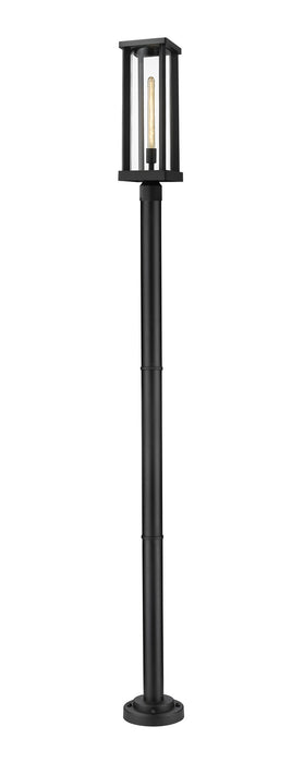 Z-Lite - 586PHBR-567P-BK - One Light Outdoor Post Mounted Fixture - Glenwood - Black