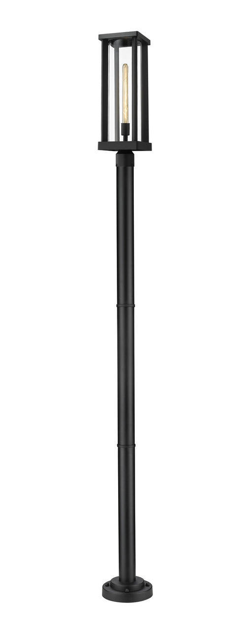 Z-Lite - 586PHBR-567P-BK - One Light Outdoor Post Mounted Fixture - Glenwood - Black