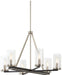 Minka-Lavery - 1056-691 - Six Light Chandelier - Cole'S Crossing - Coal With Brushed Nickel