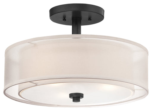 Minka-Lavery - 4107-66 - Three Light Semi Flush Mount - Parsons Studio - Sand Coal