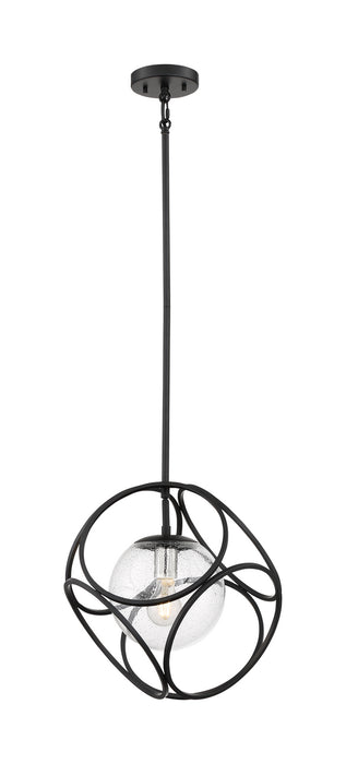 Nuvo Lighting - 60-6935 - One Light Mini Pendant - Aurora - Black / Polished Nickel