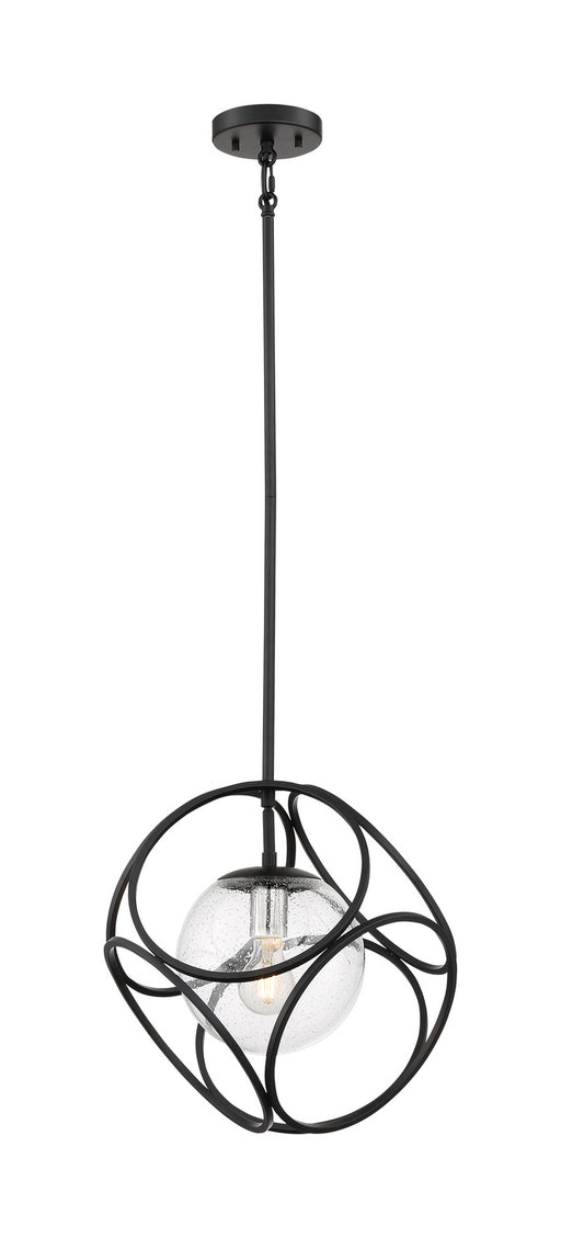 Nuvo Lighting - 60-6935 - One Light Mini Pendant - Aurora - Black / Polished Nickel