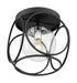 Nuvo Lighting - 60-6936 - One Light Flush Mount - Aurora - Black / Polished Nickel