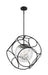 Nuvo Lighting - 60-6937 - Three Light Pendant - Aurora - Black / Polished Nickel