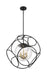 Nuvo Lighting - 60-6947 - Three Light Pendant - Aurora - Black / Vintage Brass