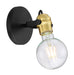 Nuvo Lighting - 60-6981 - One Light Wall Sconce - Mantra - Black / Brass Accents