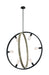 Nuvo Lighting - 60-6986 - Six Light Pendant - Augusta - Black / Wood