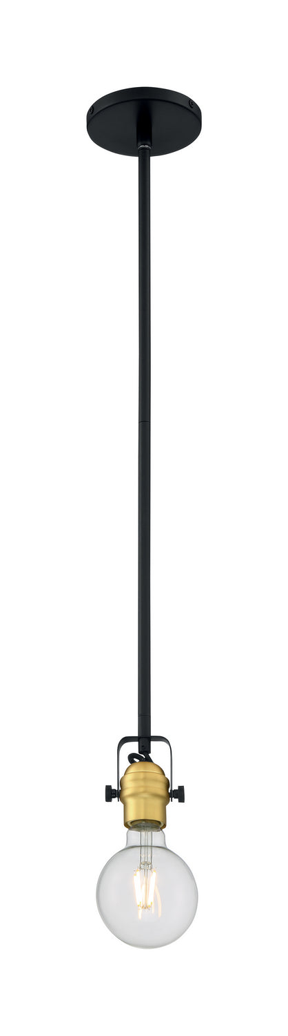 Nuvo Lighting - 60-6987 - One Light Mini Pendant - Mantra - Black / Brushed Brass