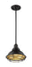 Nuvo Lighting - 60-7013 - One Light Pendant - Newbridge - Dark Bronze / Gold