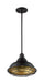Nuvo Lighting - 60-7014 - One Light Pendant - Newbridge - Dark Bronze / Gold
