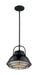 Nuvo Lighting - 60-7064 - One Light Pendant - Upton - Gloss Black / Silver