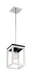 Nuvo Lighting - 60-7093 - One Light Pendant - Cakewalk - Polished Nickel / Black Accents