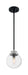Nuvo Lighting - 60-7131 - One Light Pendant - Axis - Matte Black / Brushed Nickel Accents