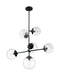 Nuvo Lighting - 60-7135 - Six Light Pendant - Sky - Matte Black